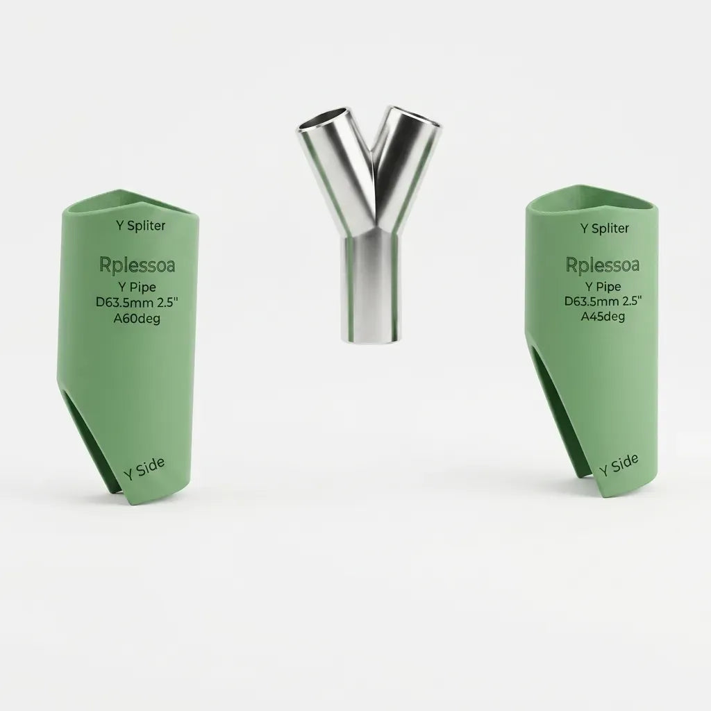 Set de plantillas Y Splitter — caño 2.5" (45° y 60°)