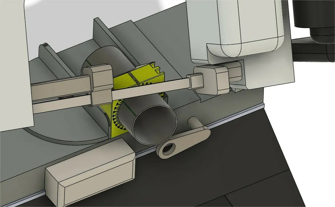 Plantilla para curvas segmentadas — caño 2.5" (guía 360°)